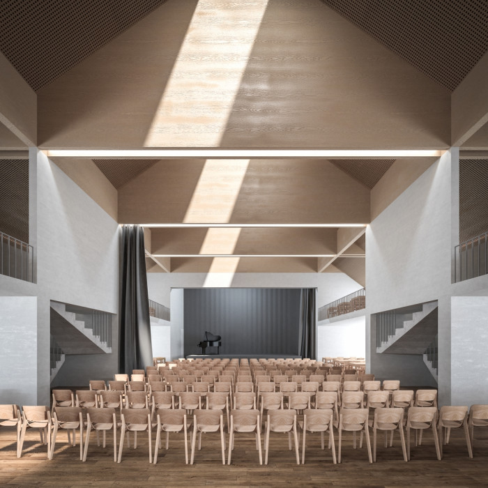 Polyfunkční dům Slivenec od bod architekti (soutěžní návrh)