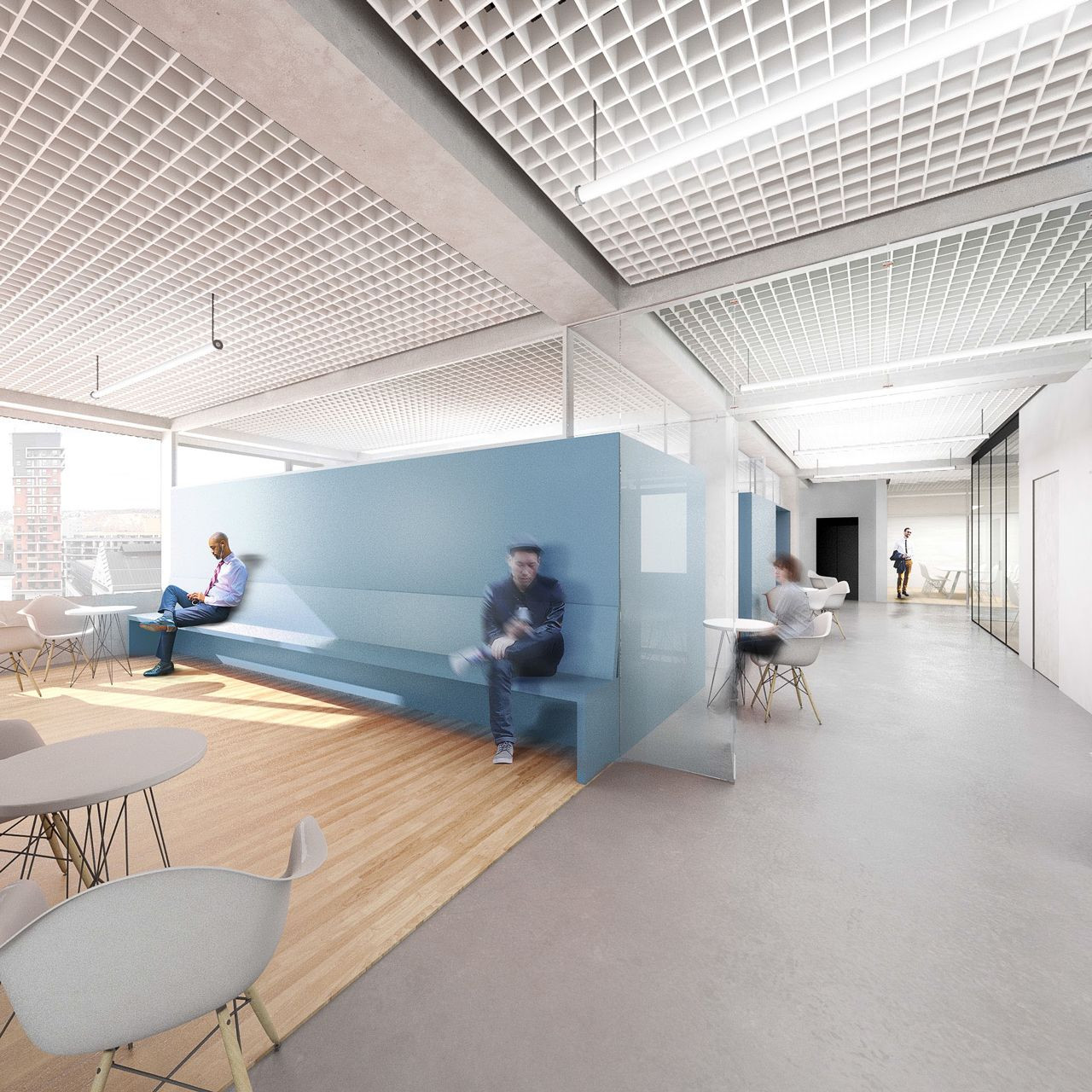 bod architekti, Nová radnice pro Prahu 7, 2. patro // 1. místo – foto