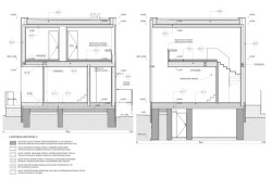 Řez domu I (Krychlový dům ve Vrané nad Vltavou; IO Studio)
