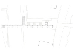 Lávka v Litomyšli od EHL & KOUMAR ARCHITEKTI: Půdorys