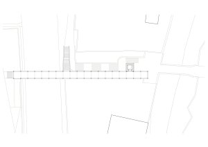 Lávka v Litomyšli od EHL & KOUMAR ARCHITEKTI: Půdorys