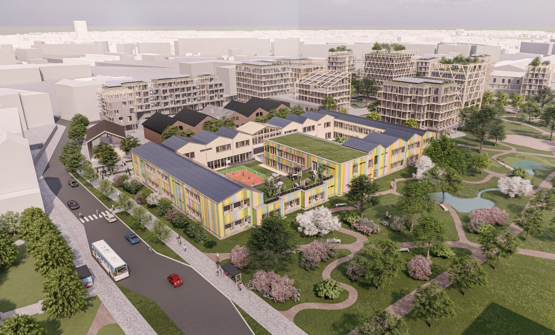Multi-Komfortní dům Saint-Gobain, Kristýna Klůsová a Jiří Petrželka, vizualizace