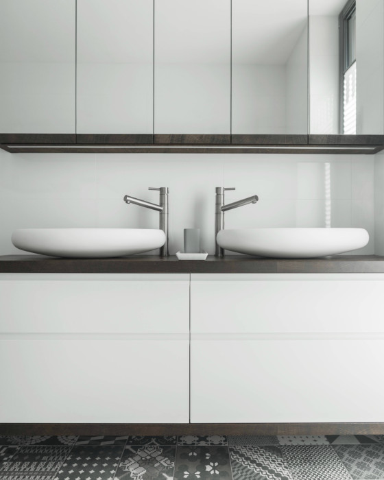 Víkendový dům v Osíku, Koupelna, ObloukARCHITEKT,