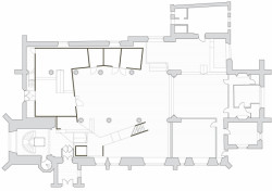 Garden Museum, původní půdorys, Dow Jones Architects,