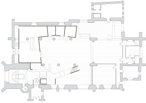 Garden Museum, původní půdorys, Dow Jones Architects,