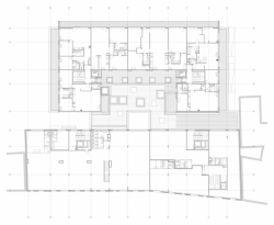 gutgut, JRKVC, DUN / Bytový dom na Dunajskej, půdorys 2. NP – foto