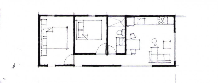 Colectivo Creativo Arquitectos, VIMOB - půdorys