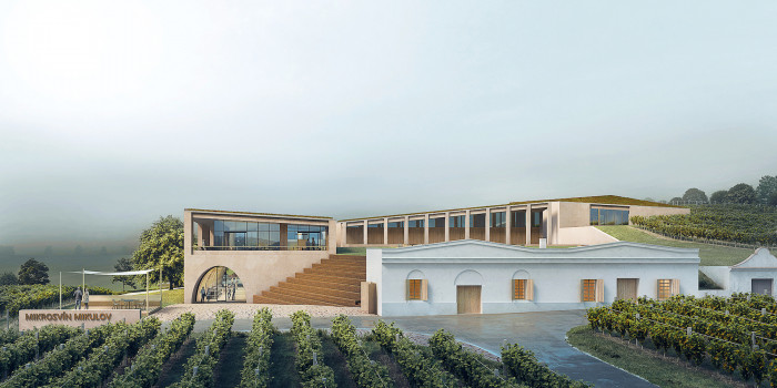 Vinařství Mikrosvín, FAM Architekti. Vizualizace: monolot