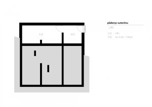 Chata Nové Hamry, NEW HOW architekti / David Zámečník, půdorys 1PP