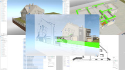 Aplikace BIMx je příkladem vytěžení 3D/BIM pasportu, kdy je prezentace projektu založená na interaktivním propojení 3D/BIM modelu se 2D dokumentací.