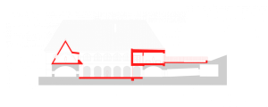 Rekonstrukce a rozšíření Základní školy Vřesovice, Public Atelier, studio FUUZE/ Jiří Markevič, Jaroslav Sedlák, řez
