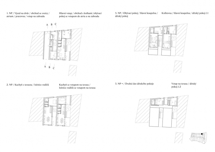 Martin Holba, Úštěcké svahy jižní, půdorysy - foto