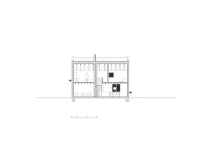Rodinný dům v Letech, Mimosa architekti, řez