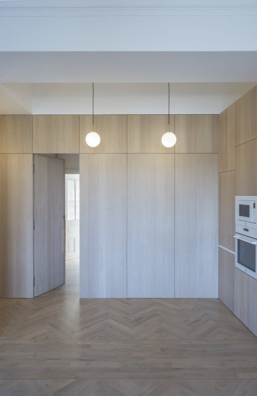 DEVOTO realizovalo interiérové vybavení rekonstrukce secesního bytu na Masarykově nábřeží (martin cenek architecture)
