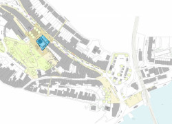 Alison Brooks Architects, The Quarter House, situace, výkres