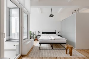 Garsoniéra Nusle, Mooza architecture