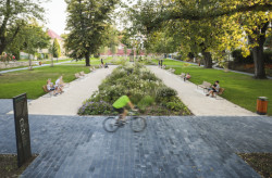 Husův park v Praze-Čakovicích, Land05. Foto: Filip Jandourek