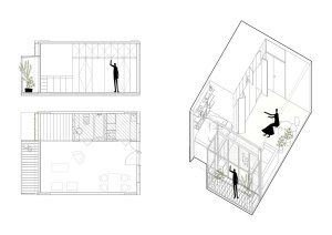 Quintana 4598, IR arquitectura, axonometrie