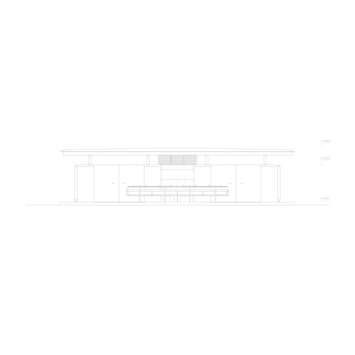 Rekreační areál Běstvina, Žalský architekti / Jan Žalský, Tomáš Nováček, Max Lipovský, Vojtěch Tecl, pohled