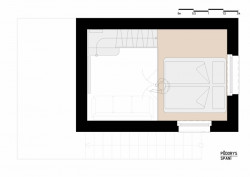 Půdorys - spací část