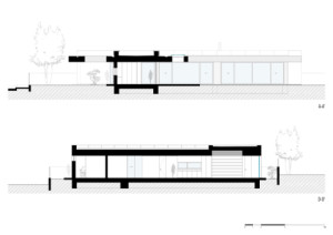 Řezy (Vila MT v Novém Mestu nad Váhom; Matika Architecture)
