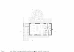 Kryštof Kreisinger, rodinný dům v ulici Nad Školou, Hořovice - půdorys přízemí