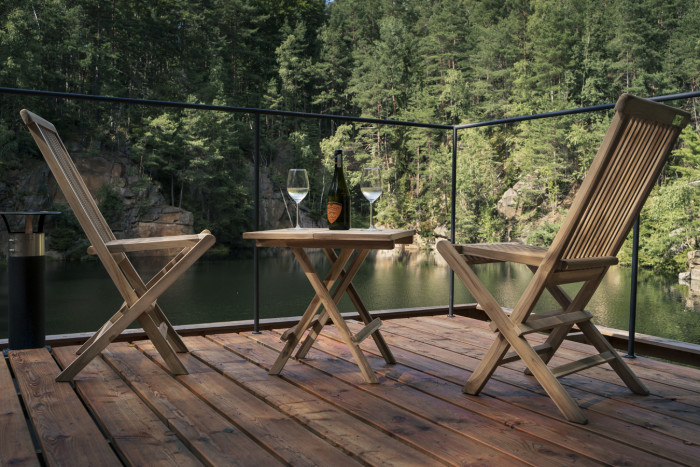 Plující sauna Lom od ateliéru Hra