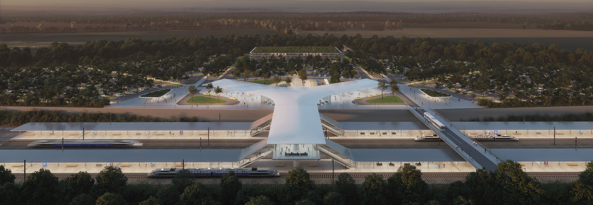 Vizualizace - návrh terminálu VRT Praha-východ