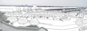 Budoucnost centra Brna: Mark Fisher Architects (UK) - foto