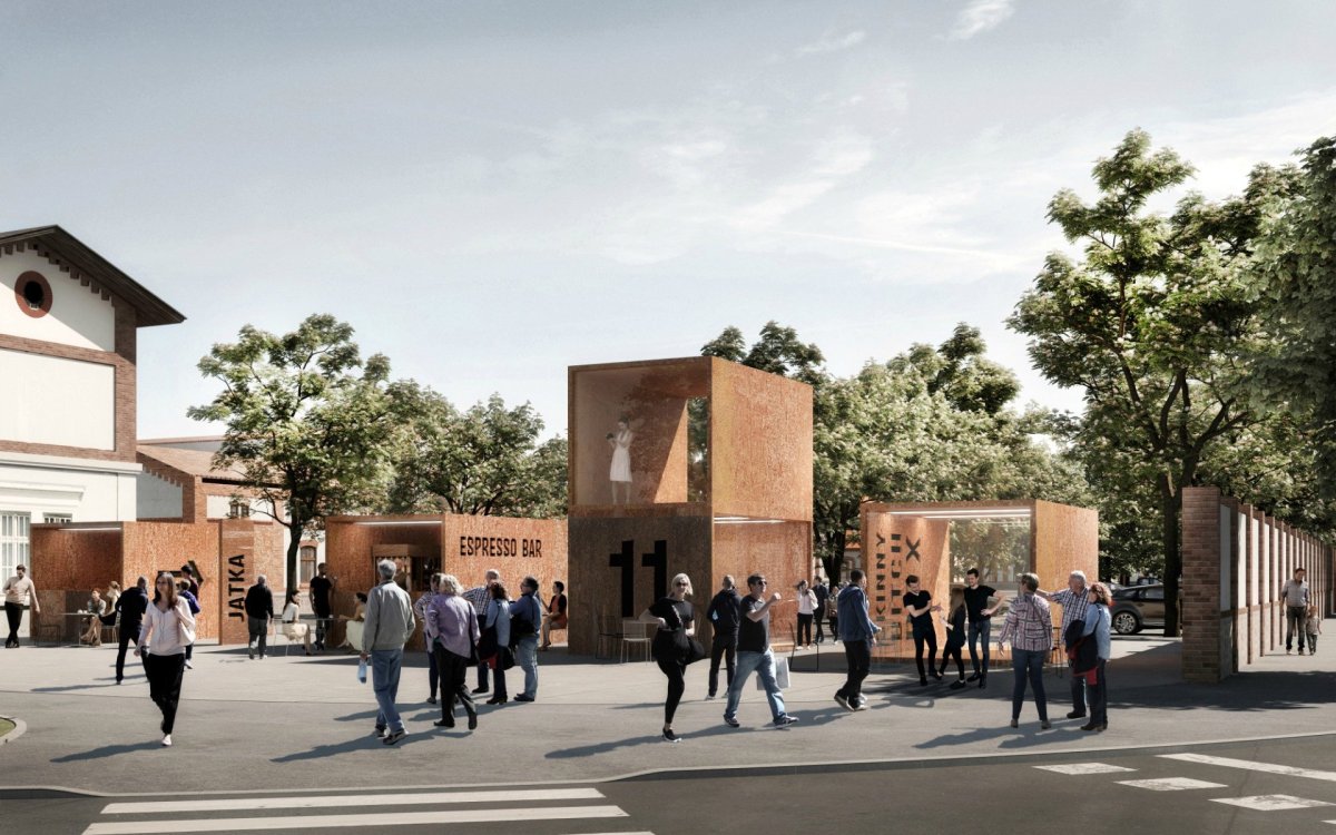 Holešovická tržnice, vizualizace. CMC Architects