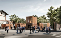 Holešovická tržnice, vizualizace. CMC Architects