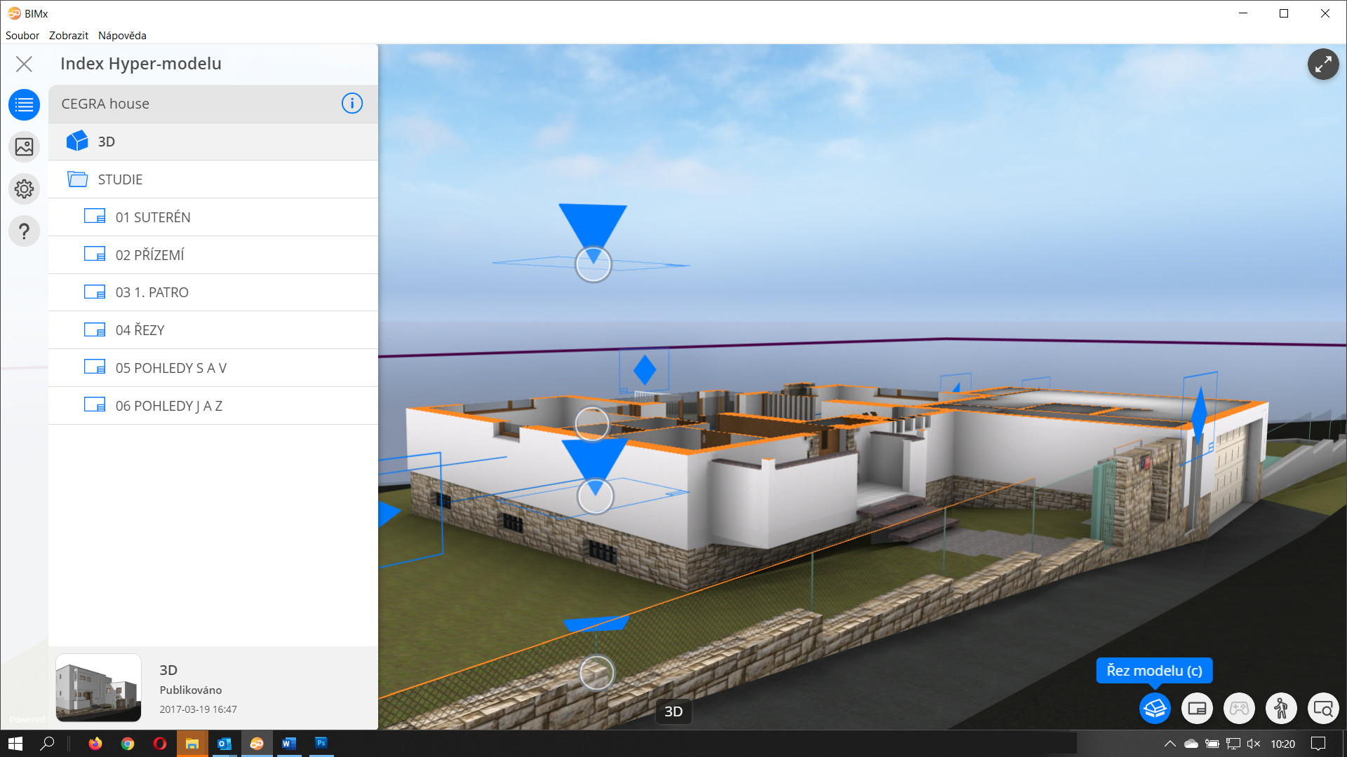 Aplikace BIMx z ekosystému Archicadu propojuje projekční ateliér se staveništěm.