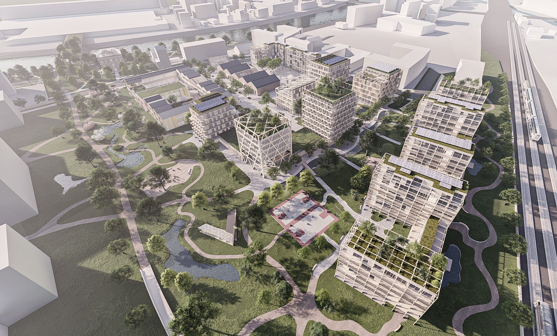 Multi-Komfortní dům Saint-Gobain, Kristýna Klůsová a Jiří Petrželka, vizualizace