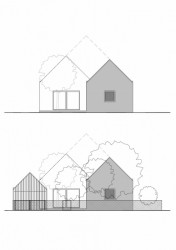 Dom Marchegg, půdorys, Michal Vacho, Jaro Krobot / interiér Eva Kudláčová