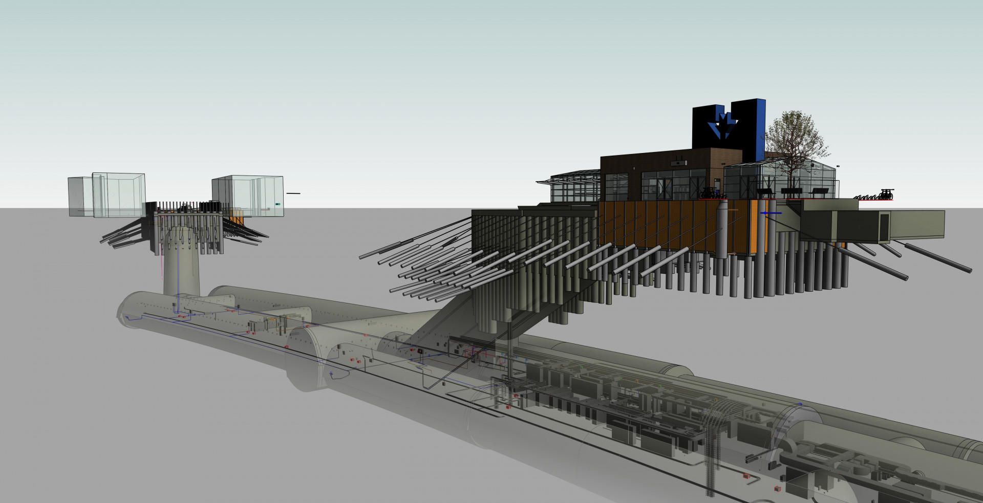 Projekt metra linky D v Praze – implementace BIM pro architekturu, stavebnictví a TZB. Zdroj: Metroprojekt a.s.