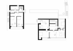 Designist, PHA Studio, Dům Děčín, půdorys 2NP