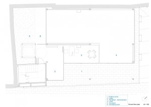 Dočasný bytový dům v Barceloně, Straddle3 + Eulia Arkitektura + Yaiza Terré, výkresy