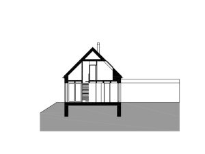 Rodinný dům na Větrném Vrchu, řez, Stempel & Tesar architekti