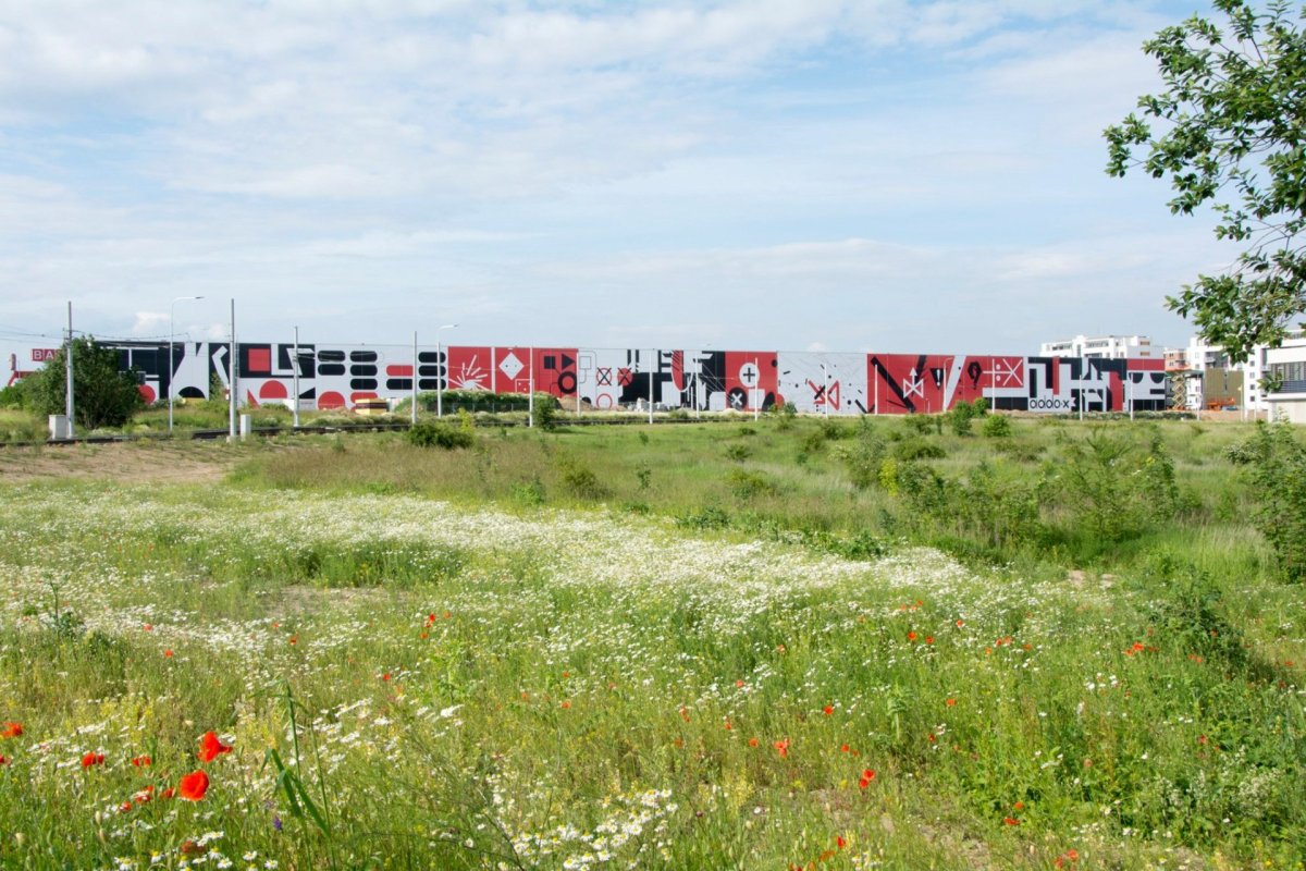 Polep industriální developerské skladištní haly CTPark Plzeň, Kristina Fišerová.