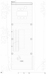 Ladislav Vikartovský a Gábor Nagy, Vyhliadková veža na Dubni, půdorys nástupního patra // 1. místo – foto