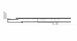 Studio acht, Soukromá rezidence Čejkovice, řez podélný – foto