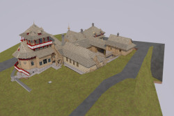 Libušín - 3D model celku.