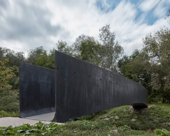 Lávka přes Dřetovický potok, Aoc architekti + Kloknerův ústav ČVUT v Praze (Ondřej Císler a Petr Tej)