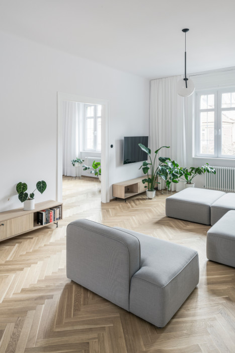 Interiér bytu HLB, Kuklica Smerek architekti / Peter Kuklica, Martin Smerek, Juraj Hubinský