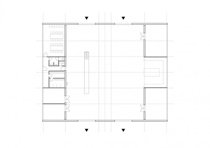 White Shed, Atelier 111 architekti, půdorys