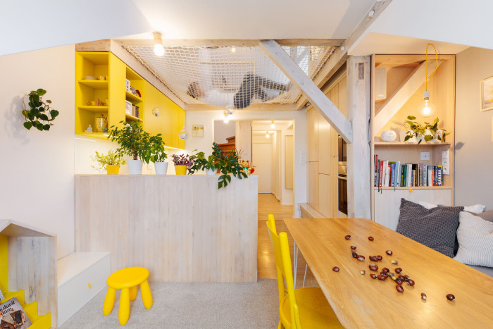 Vršovické podkroví, Mooza architecture / Klára Kuncová (Císařovská)