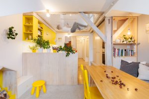 Vršovické podkroví, Mooza architecture / Klára Kuncová (Císařovská)
