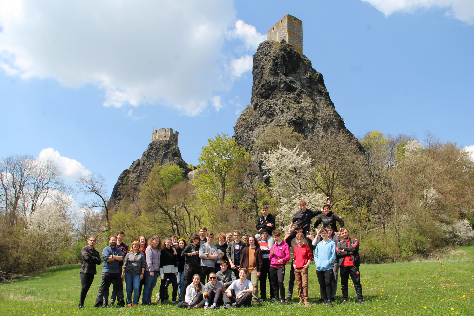 Foto z terénu - odborná praxe studentů SPŠ zeměměřické a geografického gymnázia v Praze