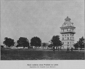 Vodárenská věž na Letné, Jindřich Fialka 1887-1887.