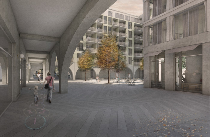 Bytový dům v Karlíně, vizualizace, Barbora Červeňová